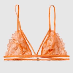 NWOT PINK La Senza Unlined Lace Bralette